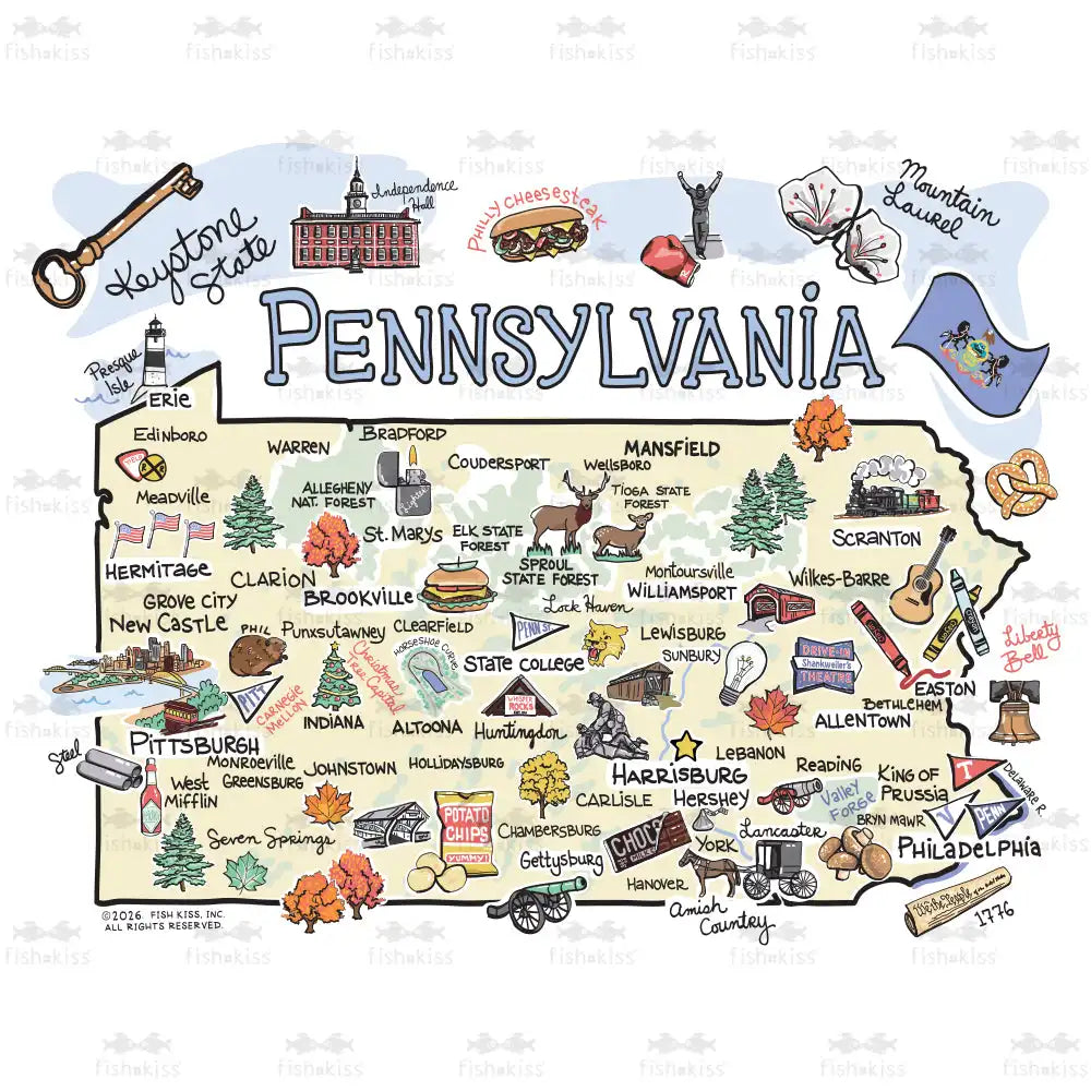 Pennsylvania Medium Iced Cup Coolie