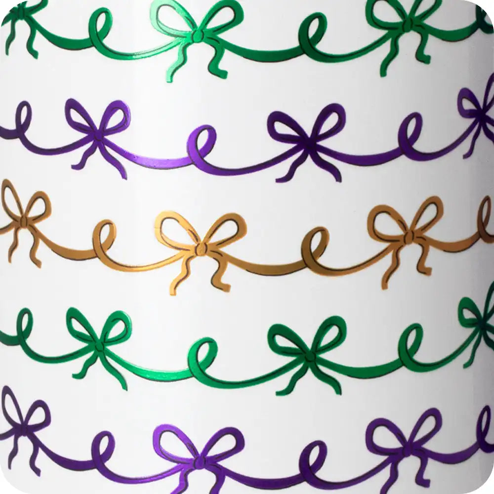 Mardi Gras Bows Mega Mug 30oz