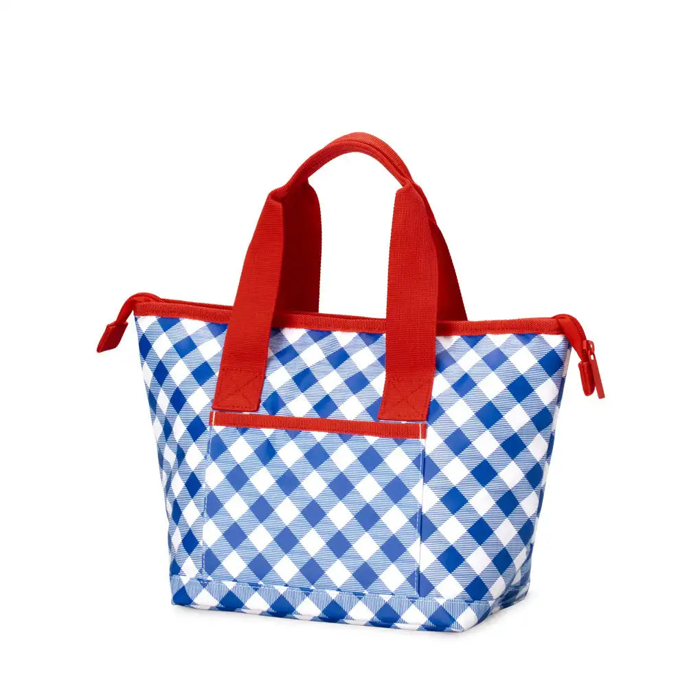 Gameday Gingham Royal + Red Lunchi Lunch Bag