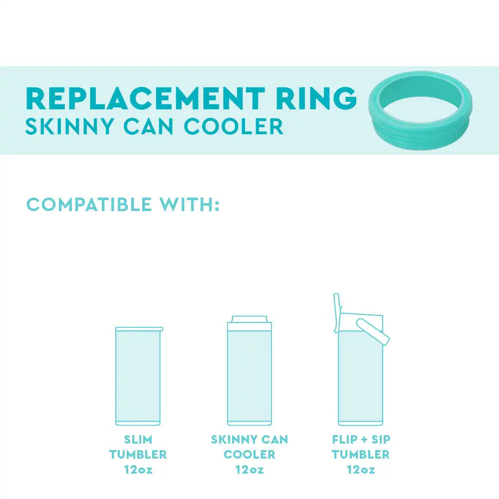 Aqua Replacement Ring 12oz Skinny Can Cooler