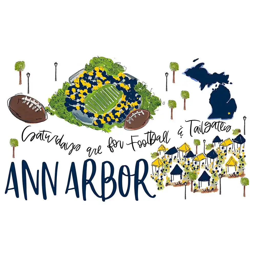 Saturdays in Ann Arbor Party Cup 24oz