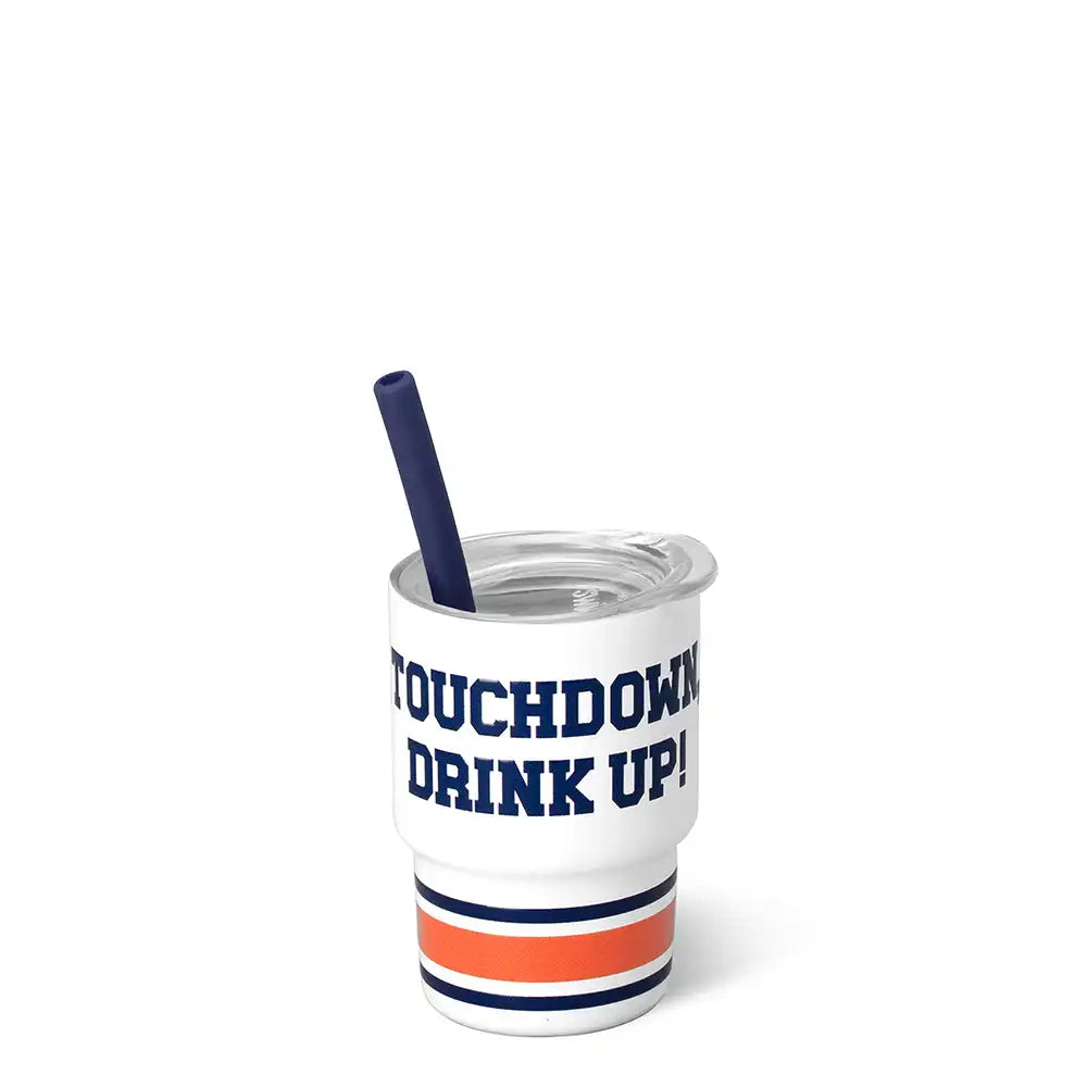 Touchdown Navy + Orange Swig Shot 2oz