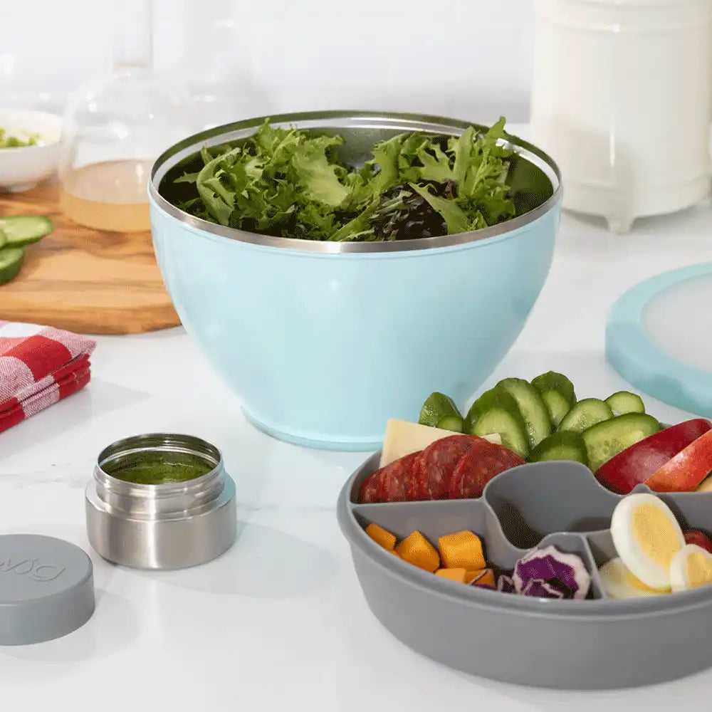 Shimmer Aquamarine Lunch Bowl Set 60oz