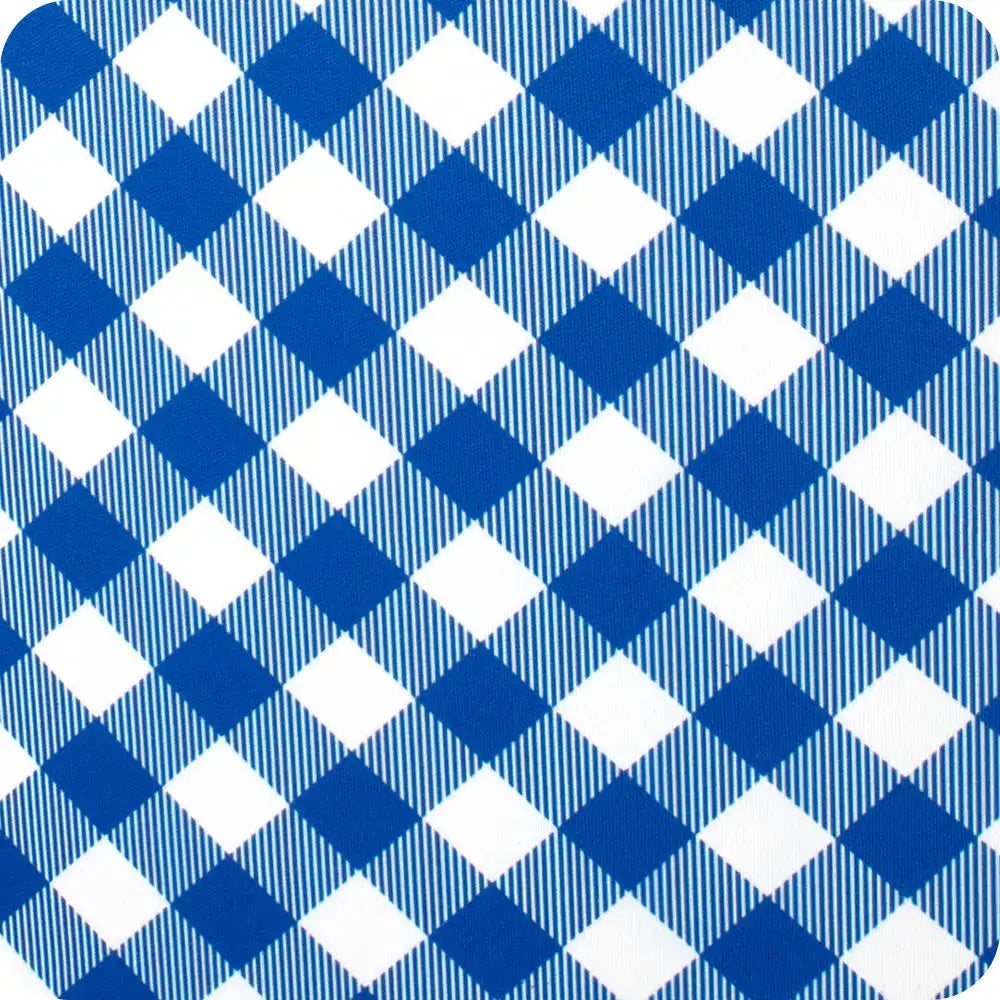 Gameday Gingham Royal Small Iced Cup Coolie