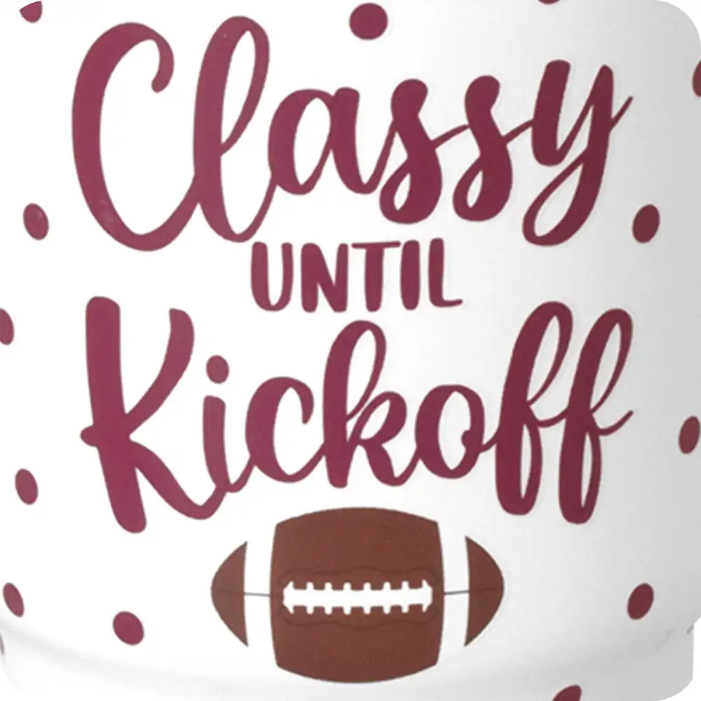 Classy 'Til Kickoff Maroon Swig Shot 2oz