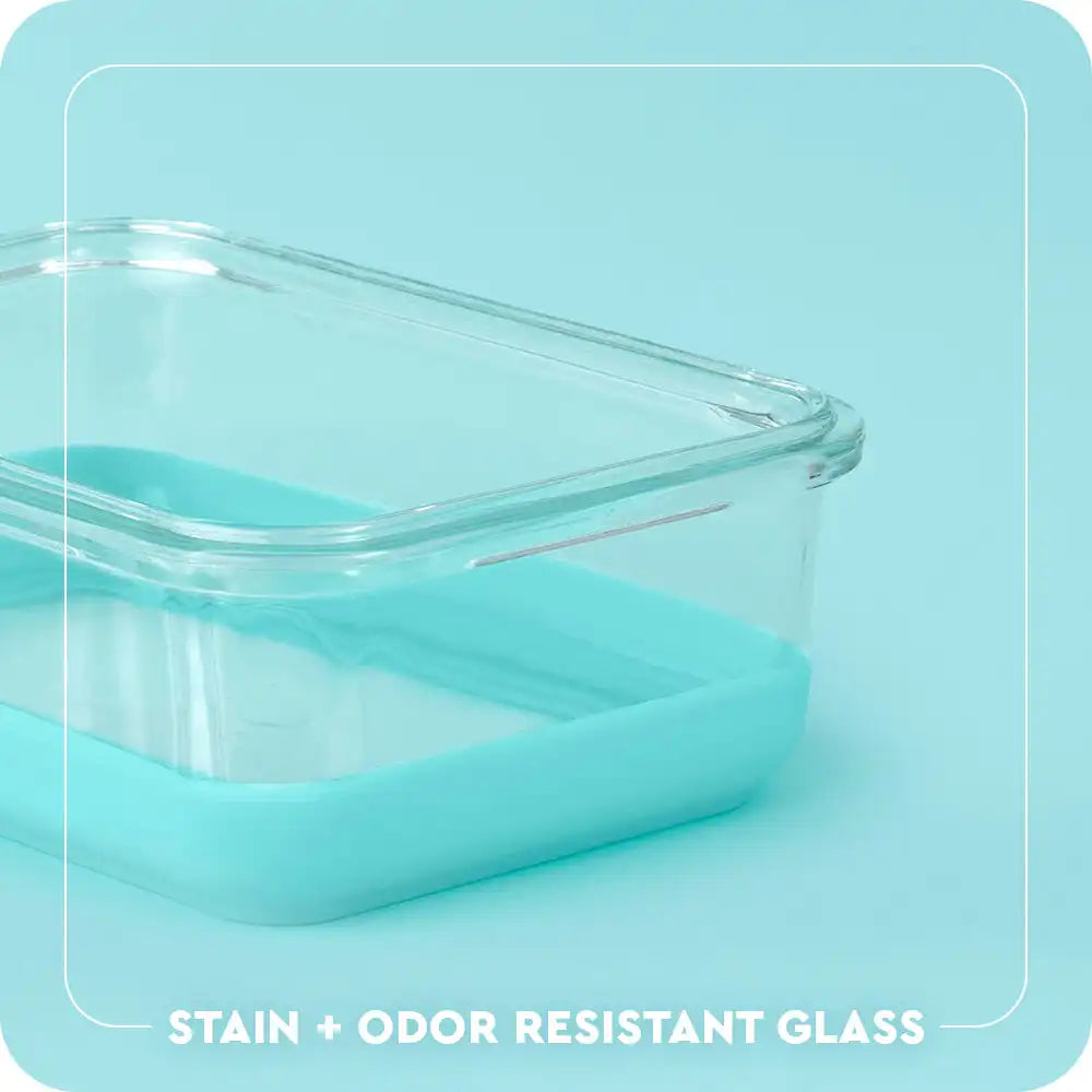 Pink 3pc Glass Food Storage Medium Set