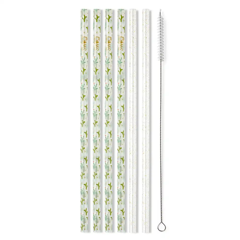 Desert Child + Gold Glitter Reusable Straw Set