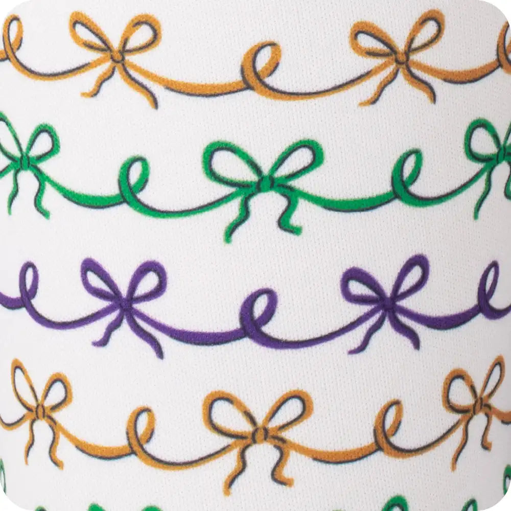 Mardi Gras Bows Can Coolie