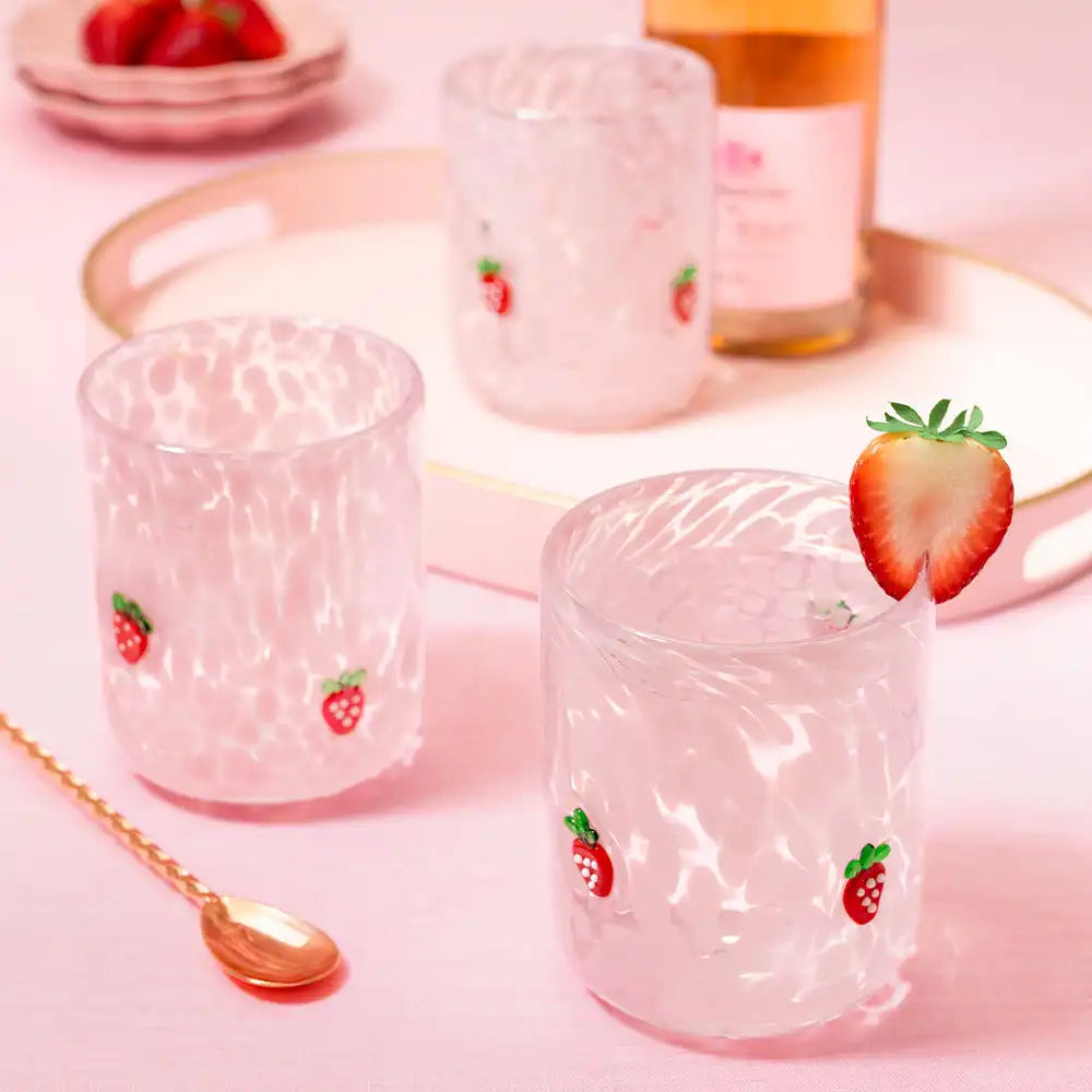 Strawberry Shortcake Charm Glass 17oz