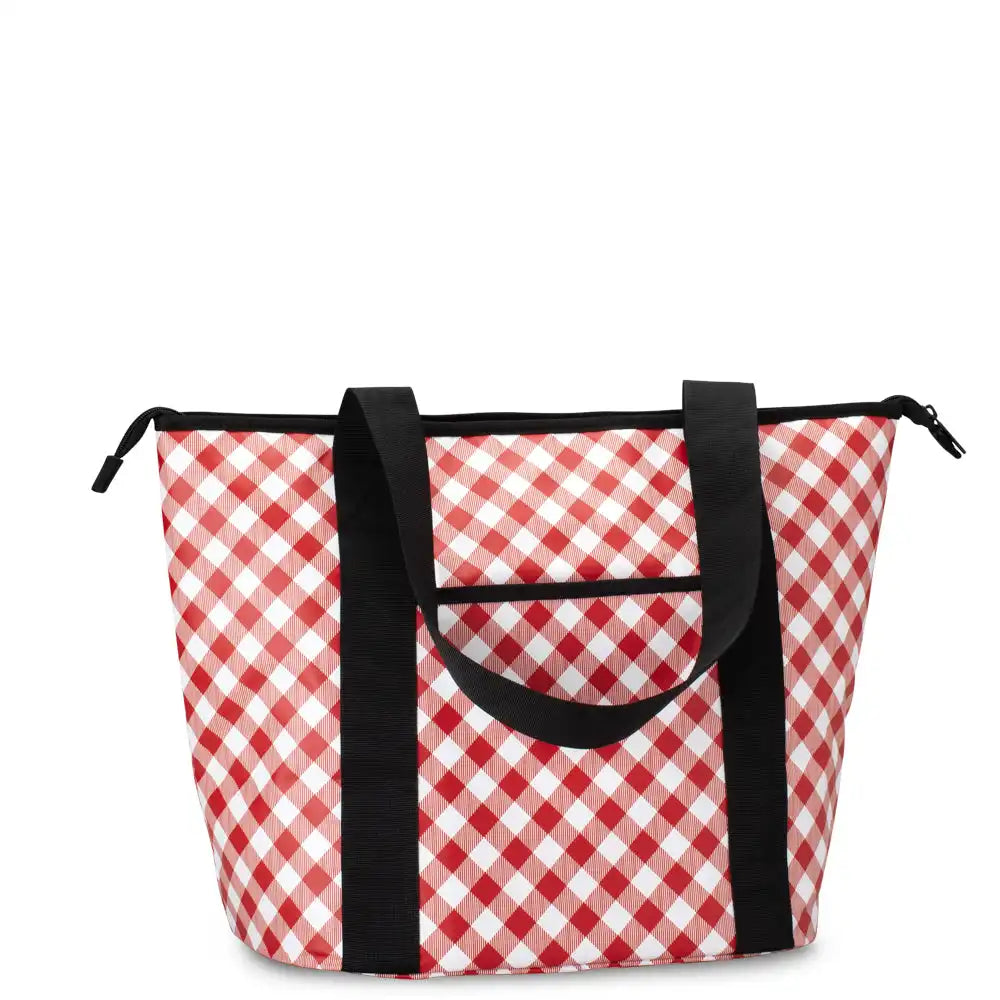 Gameday Gingham Red + Black Zippi 36 Cooler