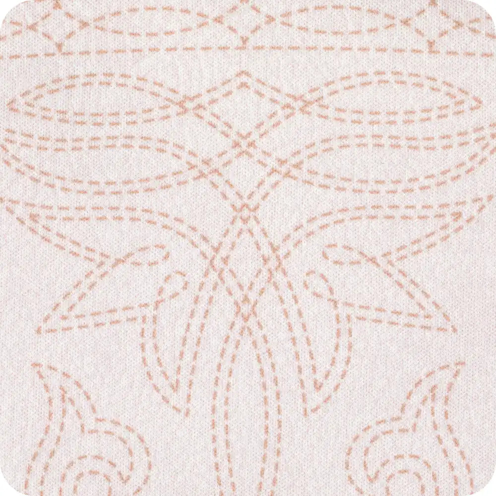 Saddle Stitch Cream Large Iced Cup Coolie