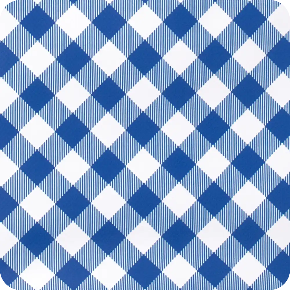 Gameday Gingham Royal + Red Zippi 36 Cooler