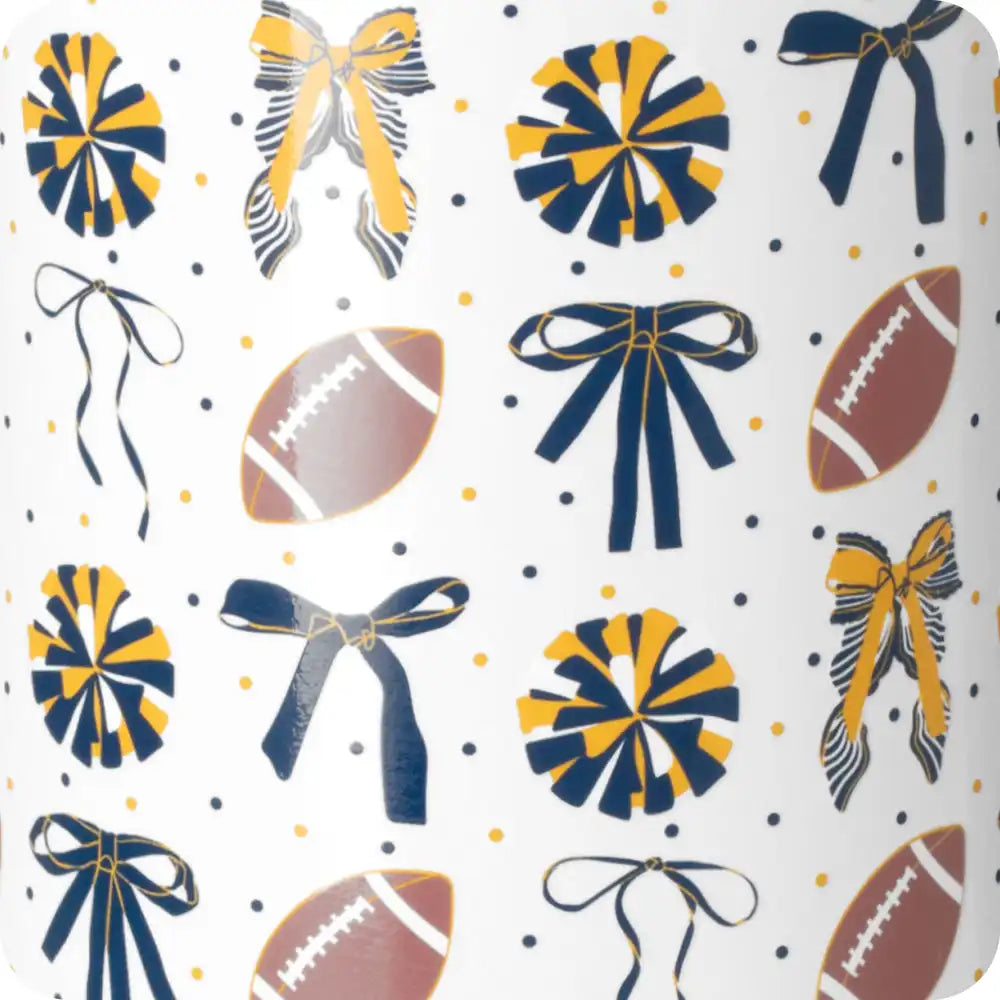 We've Got Spirit Navy + Yellow Travel Mug 22oz