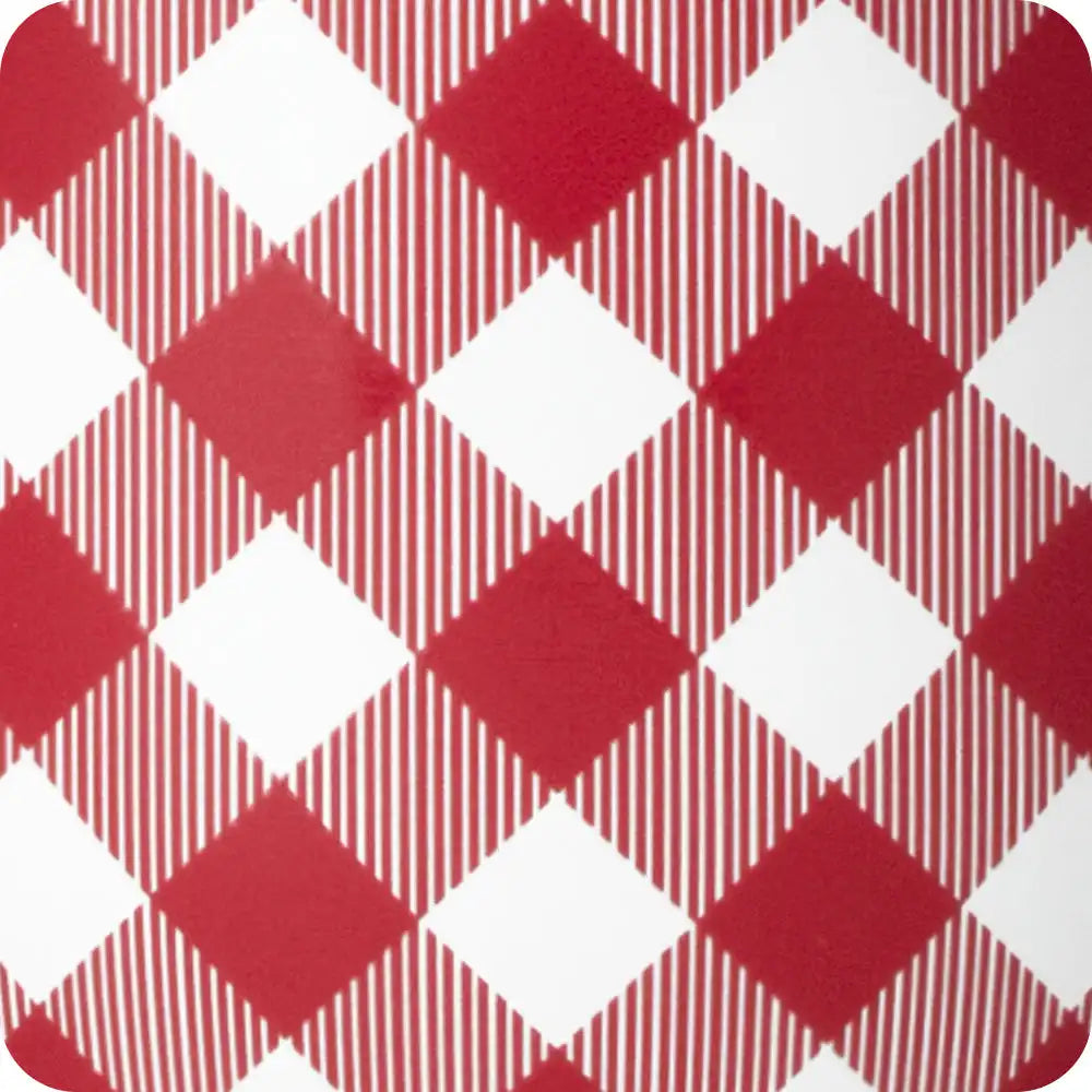 Gameday Gingham Red + Black Mega Mug 40oz