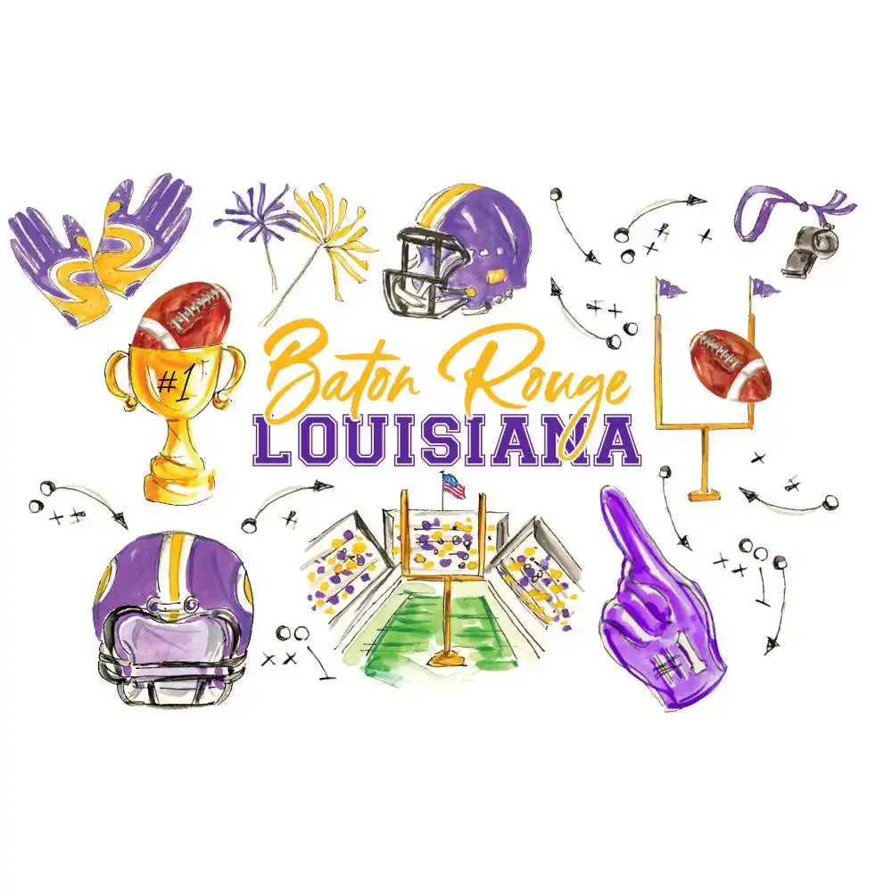 Tailgates in Baton Rouge Frost Flex Cup 20oz (Set of 8)